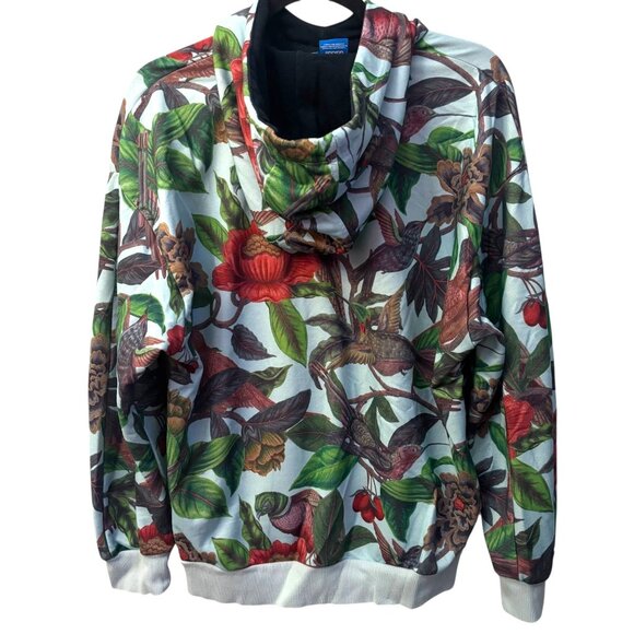 Adidas x FARM Florera Hoodie M Battle of the Birds Floral Print Sweatshirt - Picture 6 of 7
